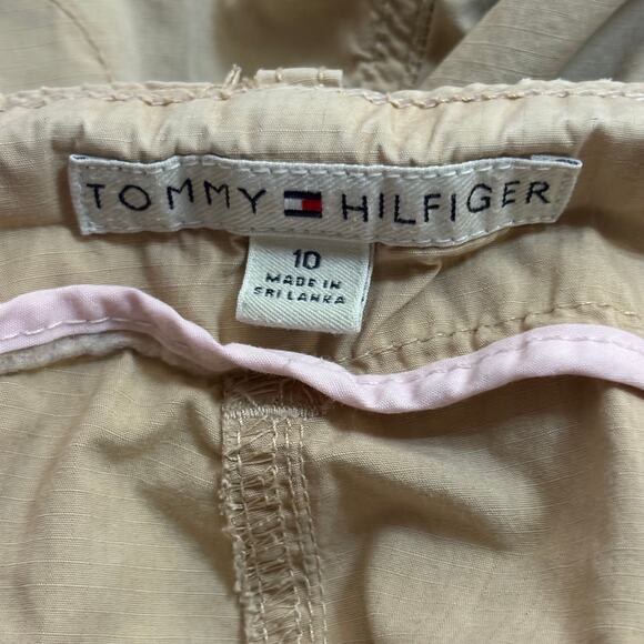 Vintage Tommy Hilfiger Tan Cargo Shorts Woman's Size 10 - Picture 8 of 10